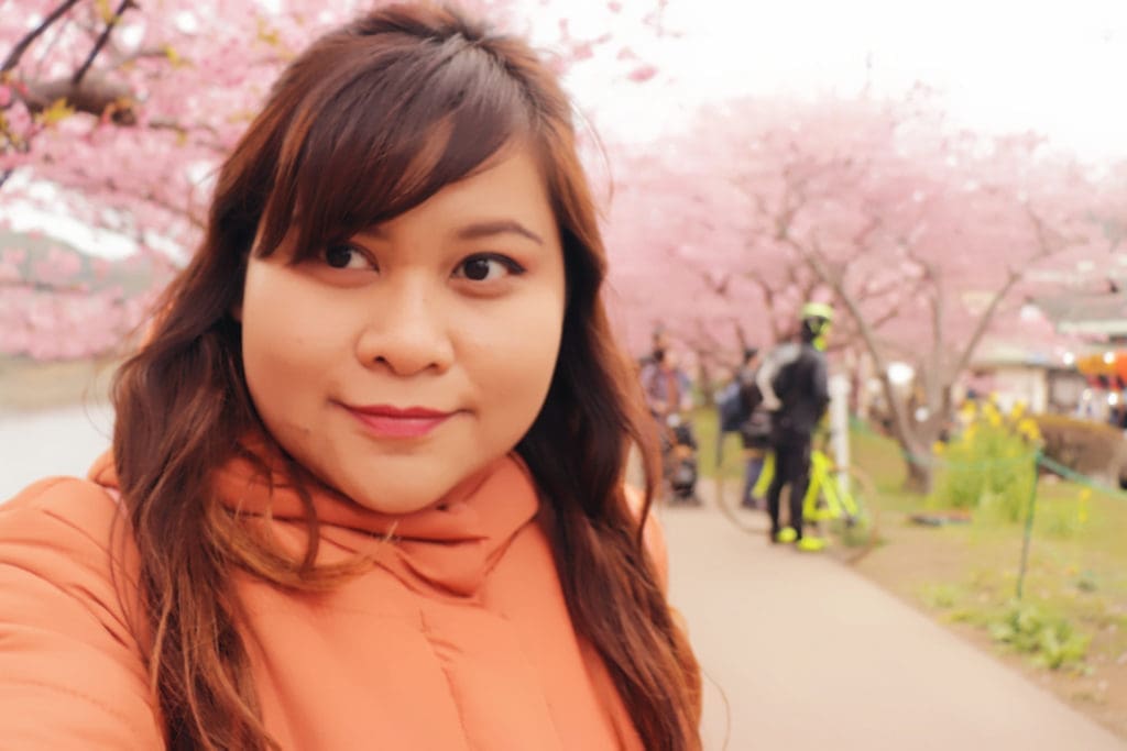 Kawazu Sakura Festival - Mizhelle with cherry blossoms - Tokyo Past 3