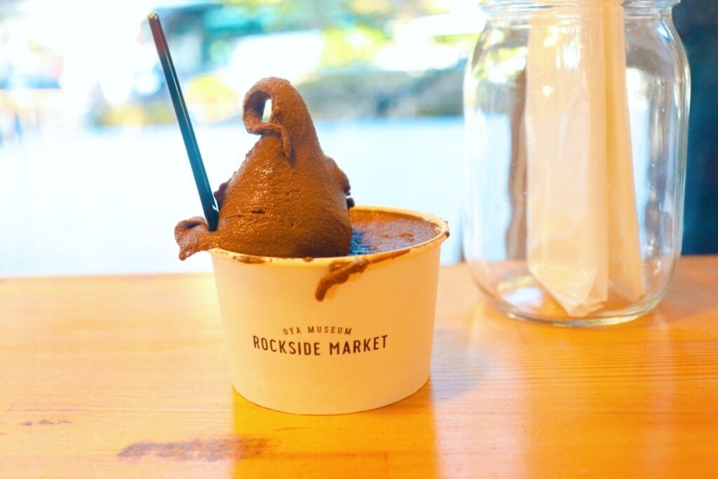 Chocolate gelato at Rockside Market.