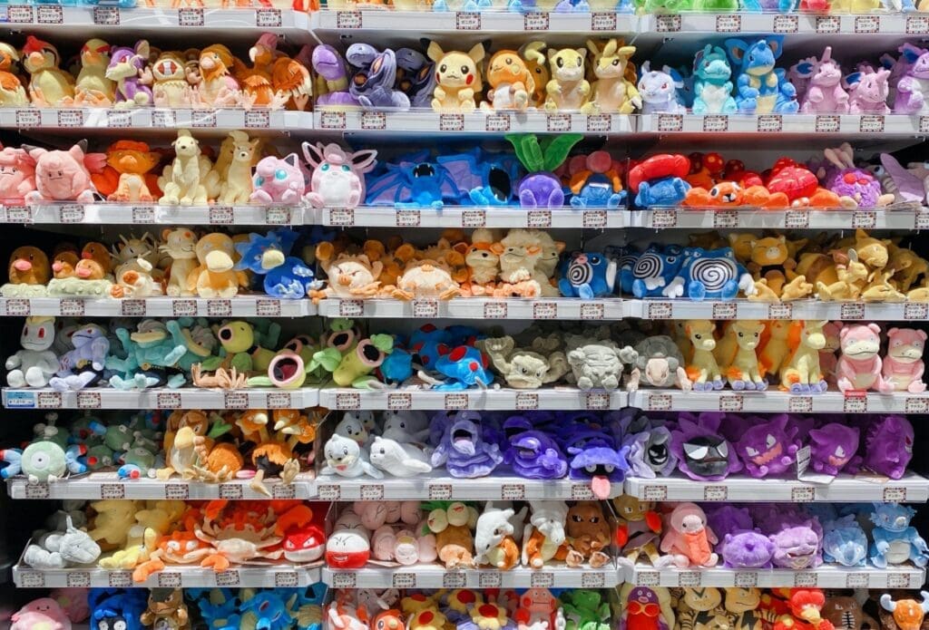 Stuffed Toys at the Pokemon Store