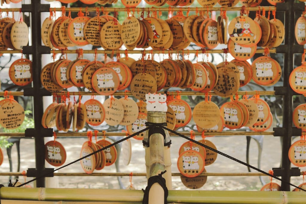 Prayer plaques at Imado Shrine