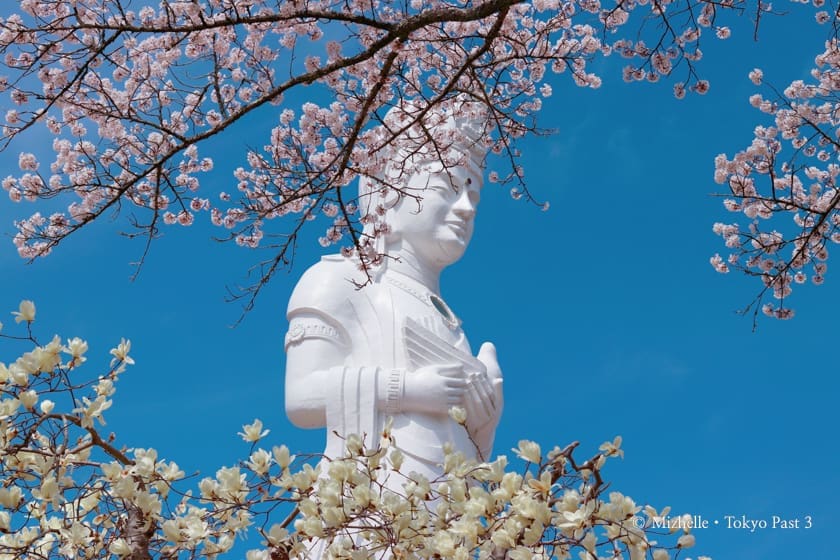 Statue of Kannon, Buddhist goddess of mercy.