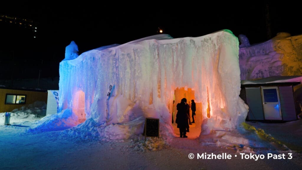 Snow building at Sounkyo Ice Fall Festival