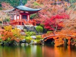 Daigoji Temple in Fall