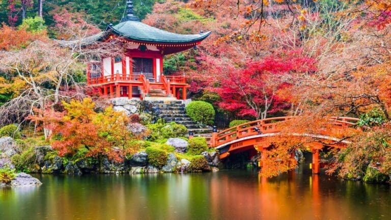 Daigoji Temple in Fall