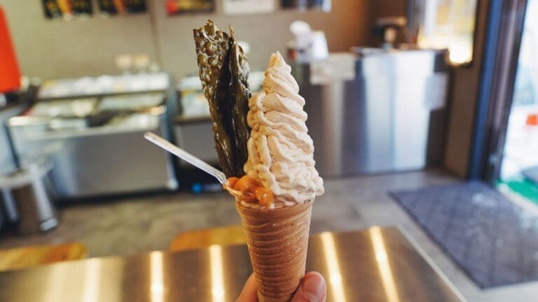 Uni Ice Cream at Uni Labo Hachi in Otaru