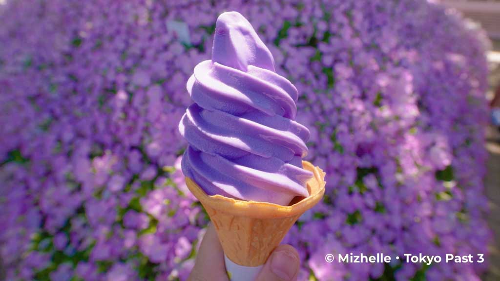 Wisteria flavored ice cream